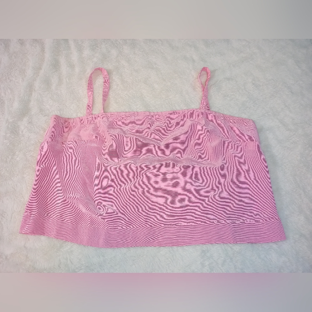 Pink hand made crop top